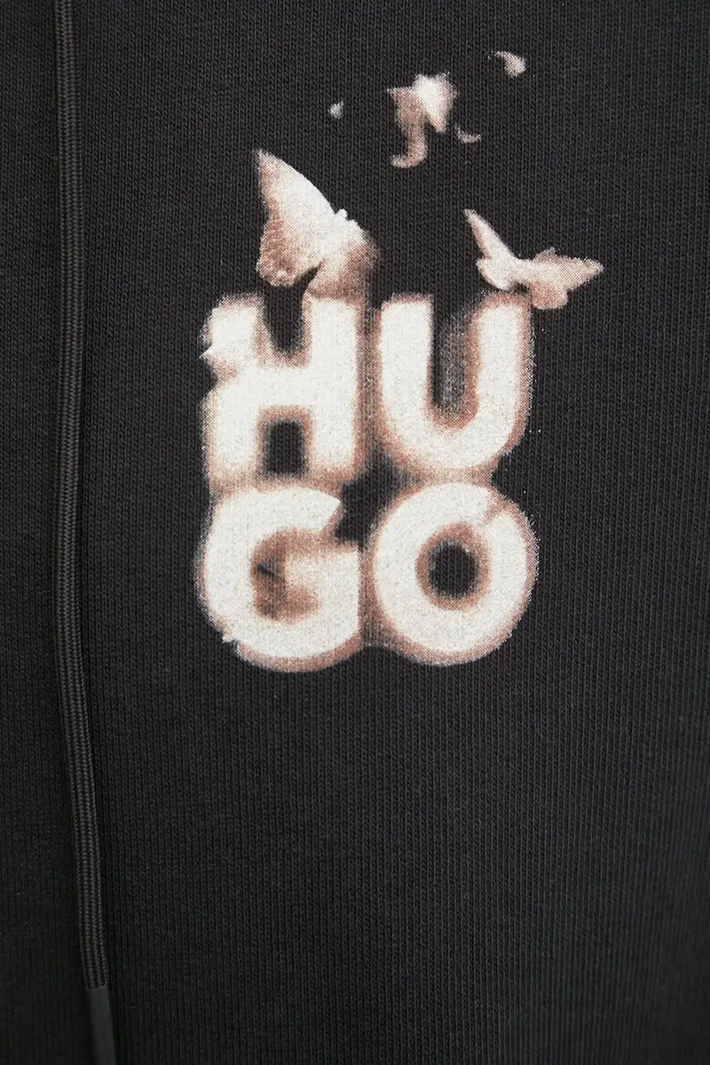 felpa in cotone donna colore nero con cappuccio 50534047 miniatura 5