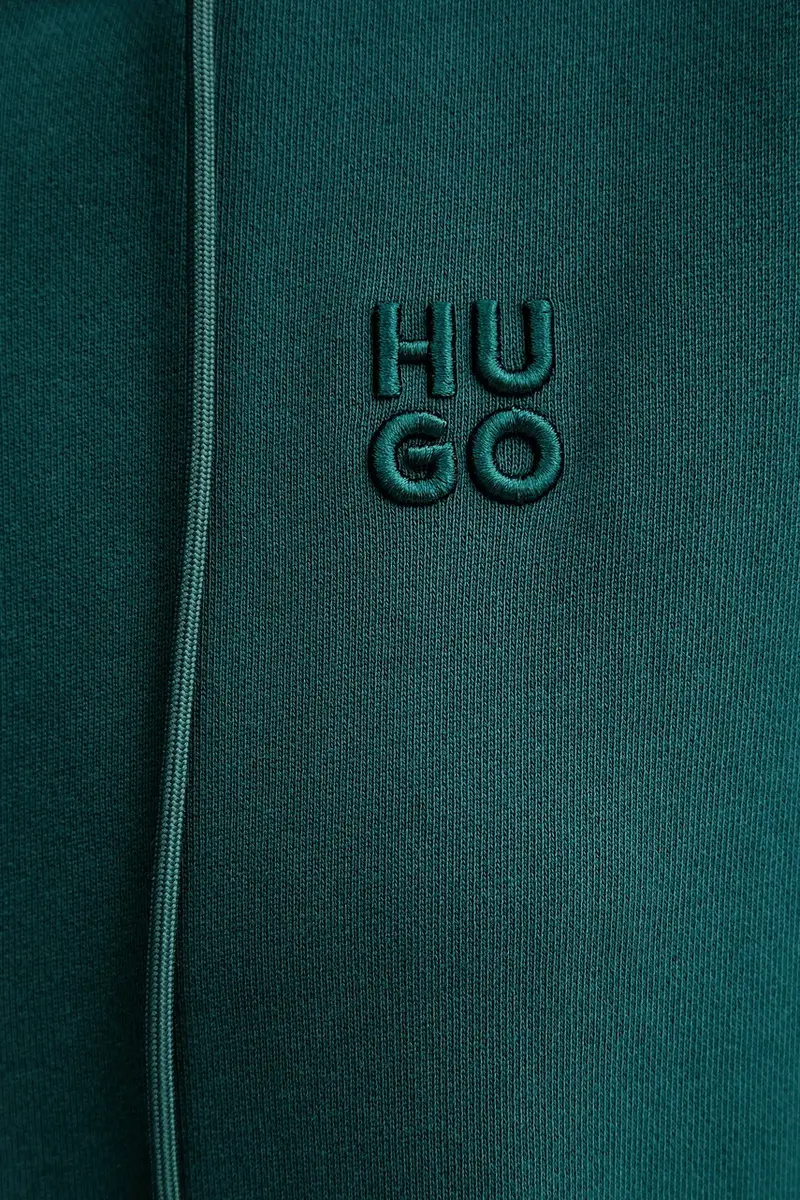 felpa in cotone donna colore nero con cappuccio 50535240 Verde miniatura 5