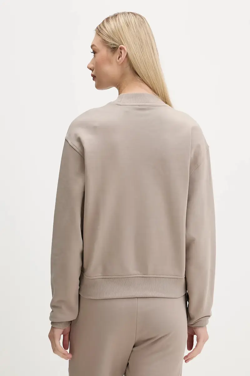 felpa in cotone donna colore rosa 50527463 Beige miniatura 3