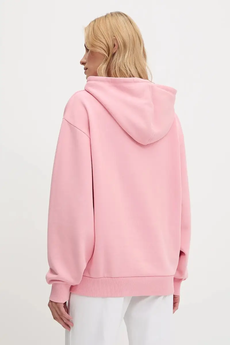 felpa in cotone donna colore rosa con cappuccio 50544870 miniatura 2