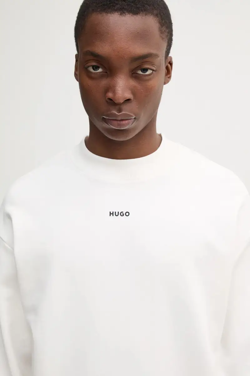 felpa in cotone uomo colore beige 50525892 Bianco miniatura 4