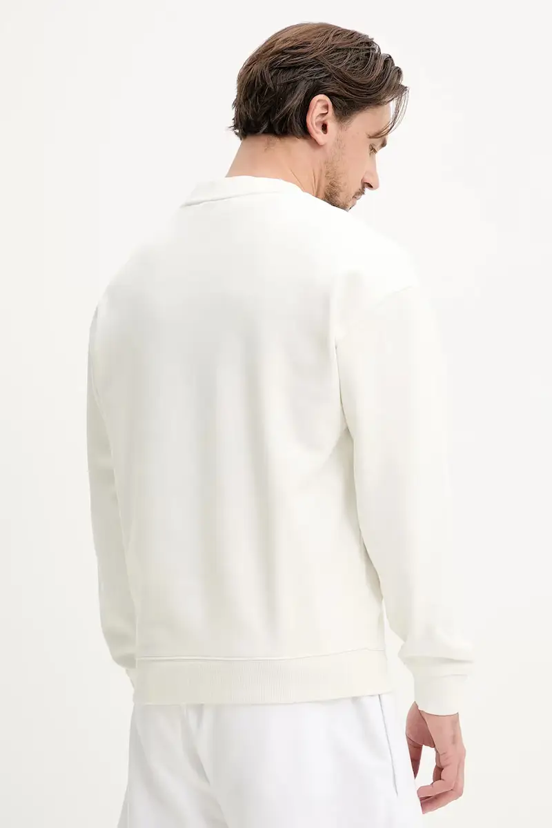 felpa in cotone uomo colore beige 50537546 miniatura 3