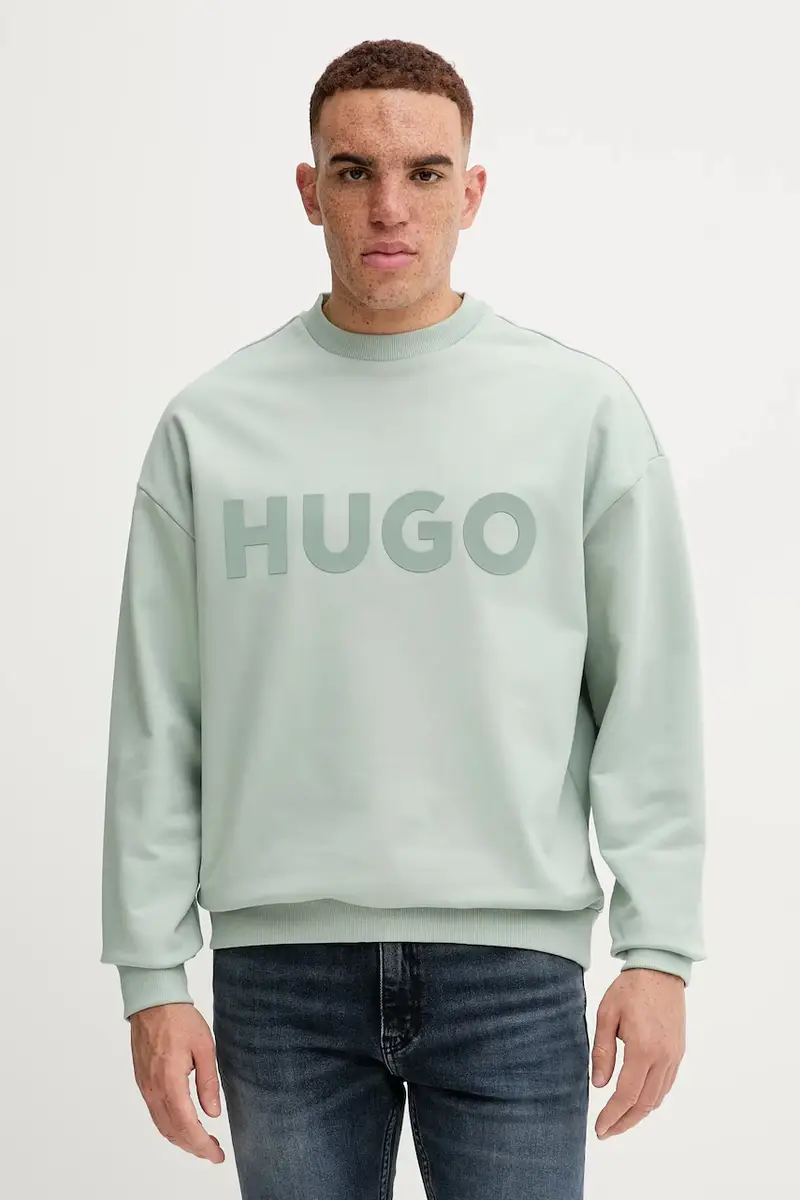 felpa in cotone uomo colore beige 50538778 Verde