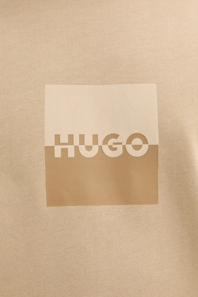 felpa in cotone uomo colore beige con cappuccio 50542787 miniatura 5