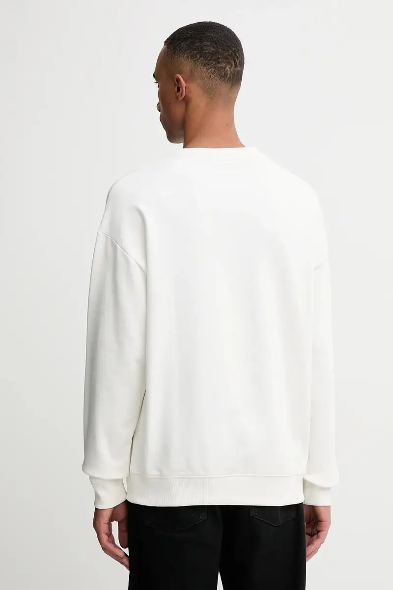 felpa in cotone uomo colore bianco 50549165 miniatura 3