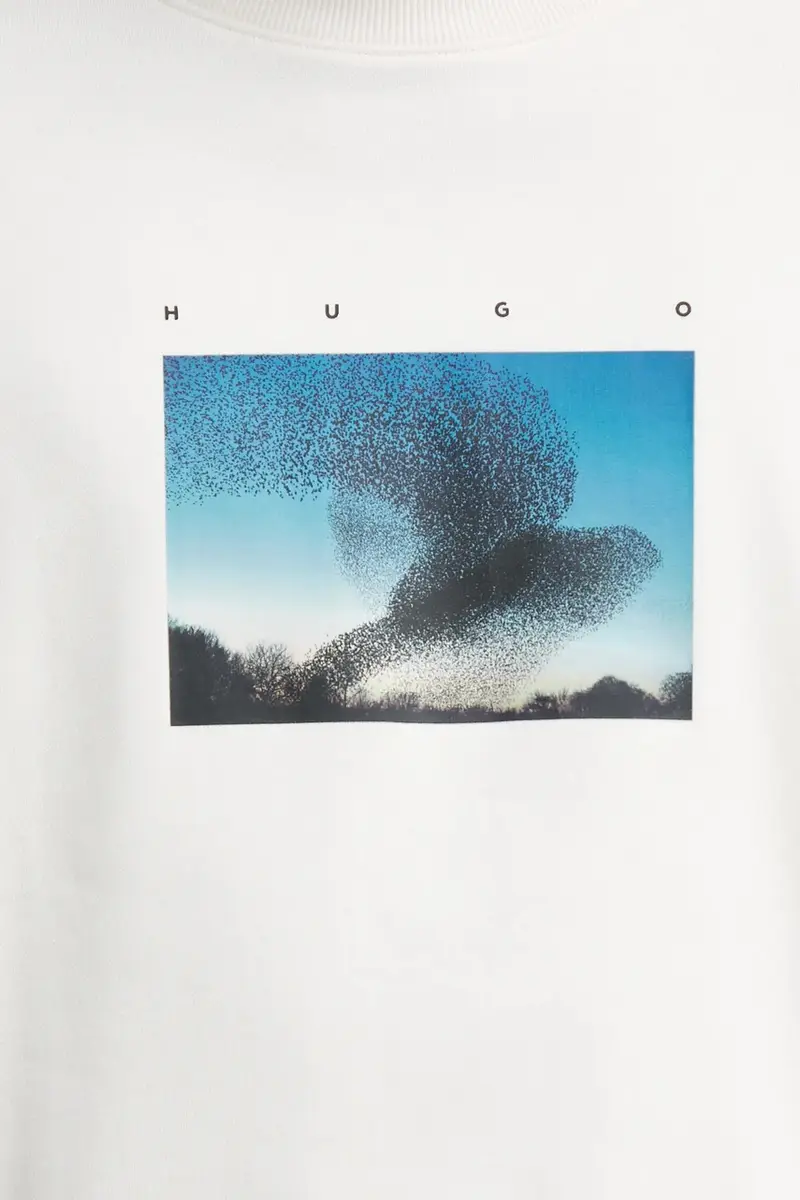 felpa in cotone uomo colore bianco 50549165 miniatura 5