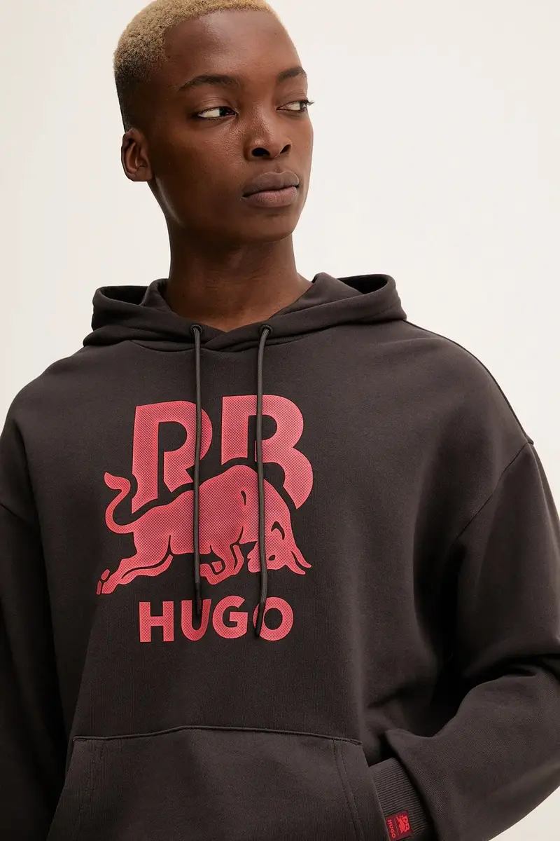 felpa in cotone uomo colore marrone con cappuccio 50549313 miniatura 4