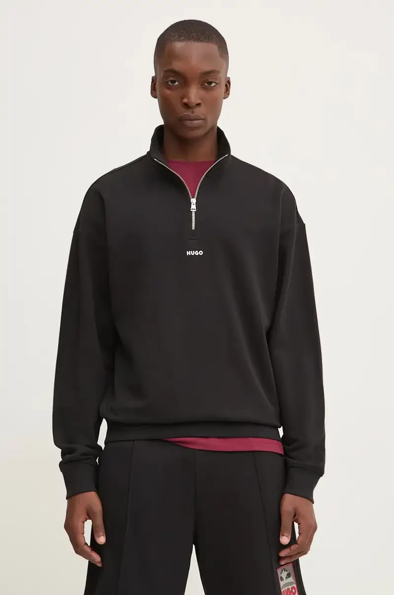 felpa in cotone uomo colore nero 50525881