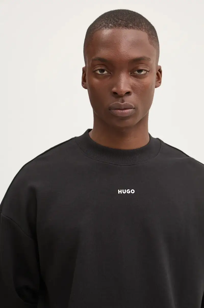 felpa in cotone uomo colore nero 50525892 miniatura 4