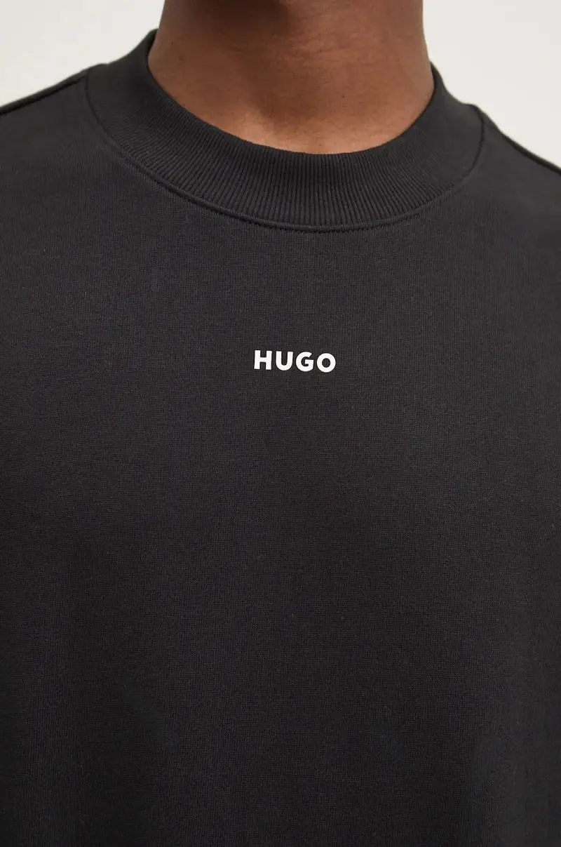 felpa in cotone uomo colore nero 50525892 miniatura 5