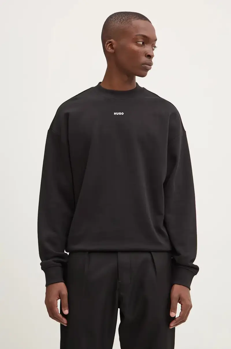 felpa in cotone uomo colore nero 50525892