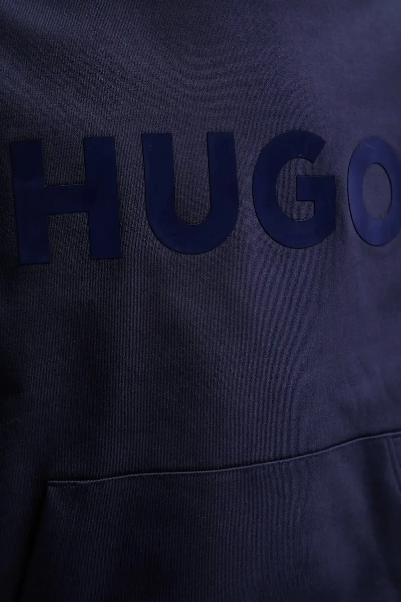 felpa in cotone uomo colore nero con cappuccio 50529090 Blu navy miniatura 5