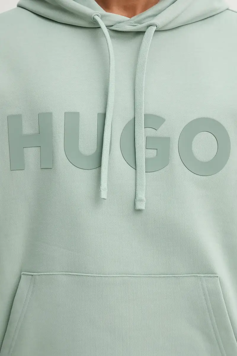 felpa in cotone uomo colore nero con cappuccio 50529090 Verde miniatura 5