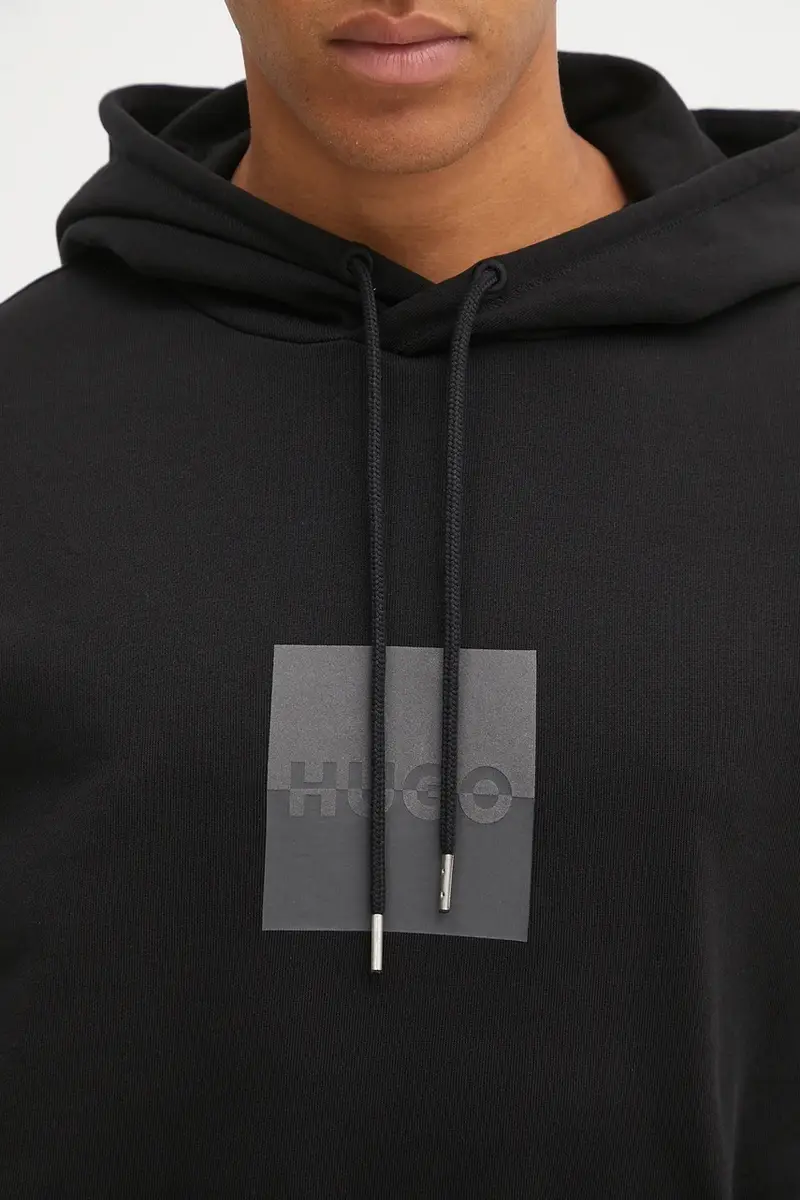 felpa in cotone uomo colore nero con cappuccio 50542787 miniatura 5