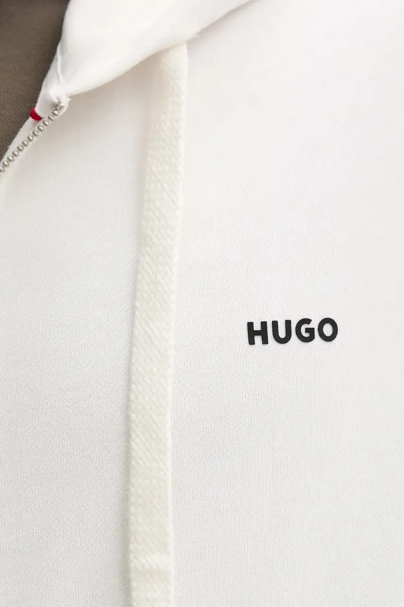 felpa in cotone uomo colore nero con cappuccio 50548651 Bianco miniatura 5