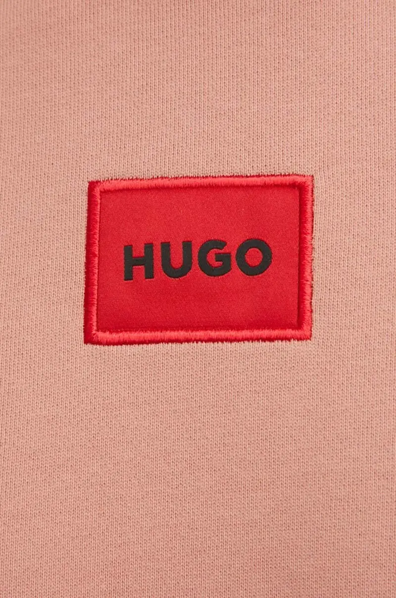 felpa in cotone uomo colore rosa con applicazione 50447964 miniatura 5