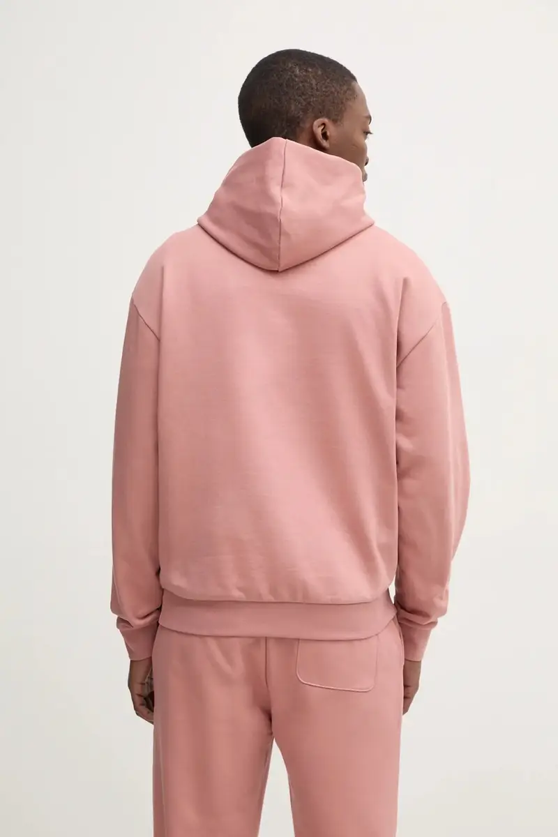 felpa in cotone uomo colore rosa con cappuccio 50530428 miniatura 3