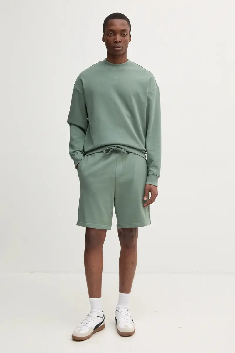 felpa in cotone uomo colore verde 50525892 miniatura 2