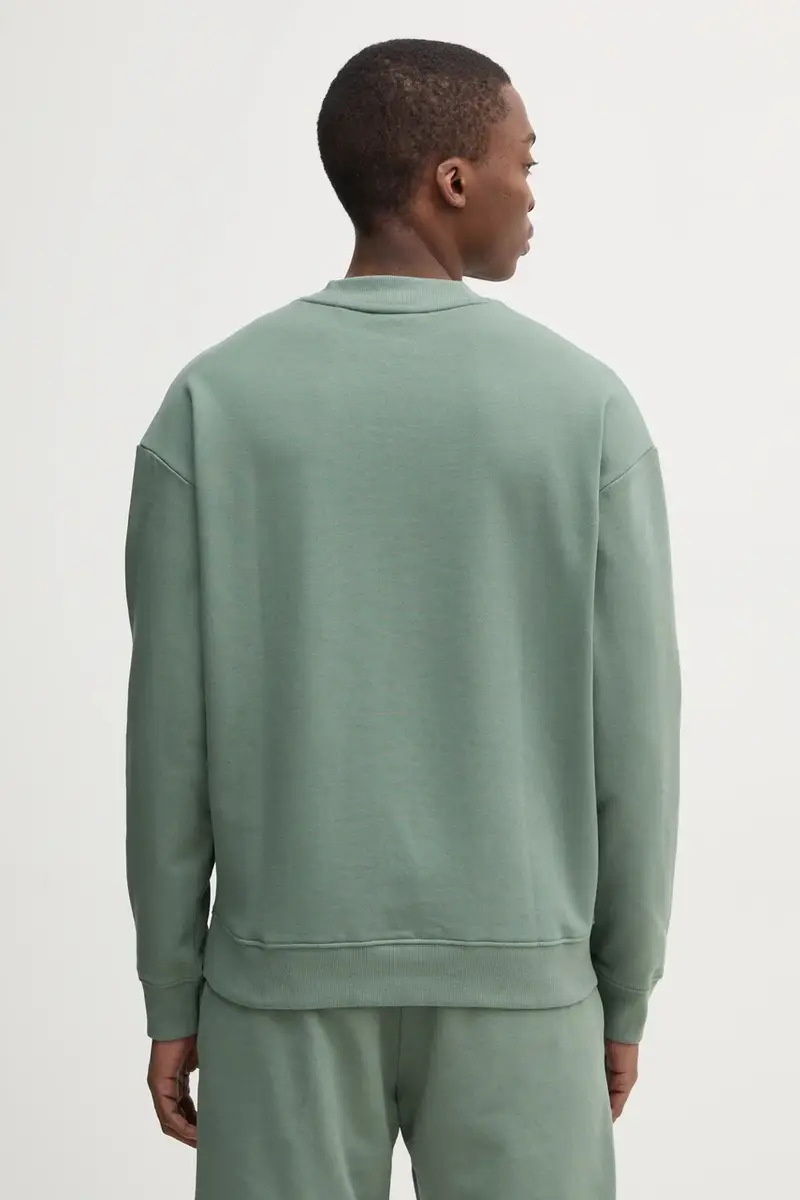 felpa in cotone uomo colore verde 50525892 miniatura 3