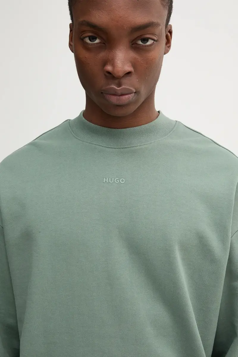 felpa in cotone uomo colore verde 50525892 miniatura 4