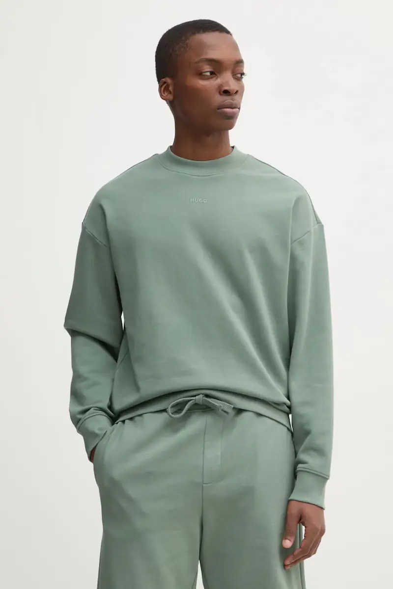 felpa in cotone uomo colore verde 50525892