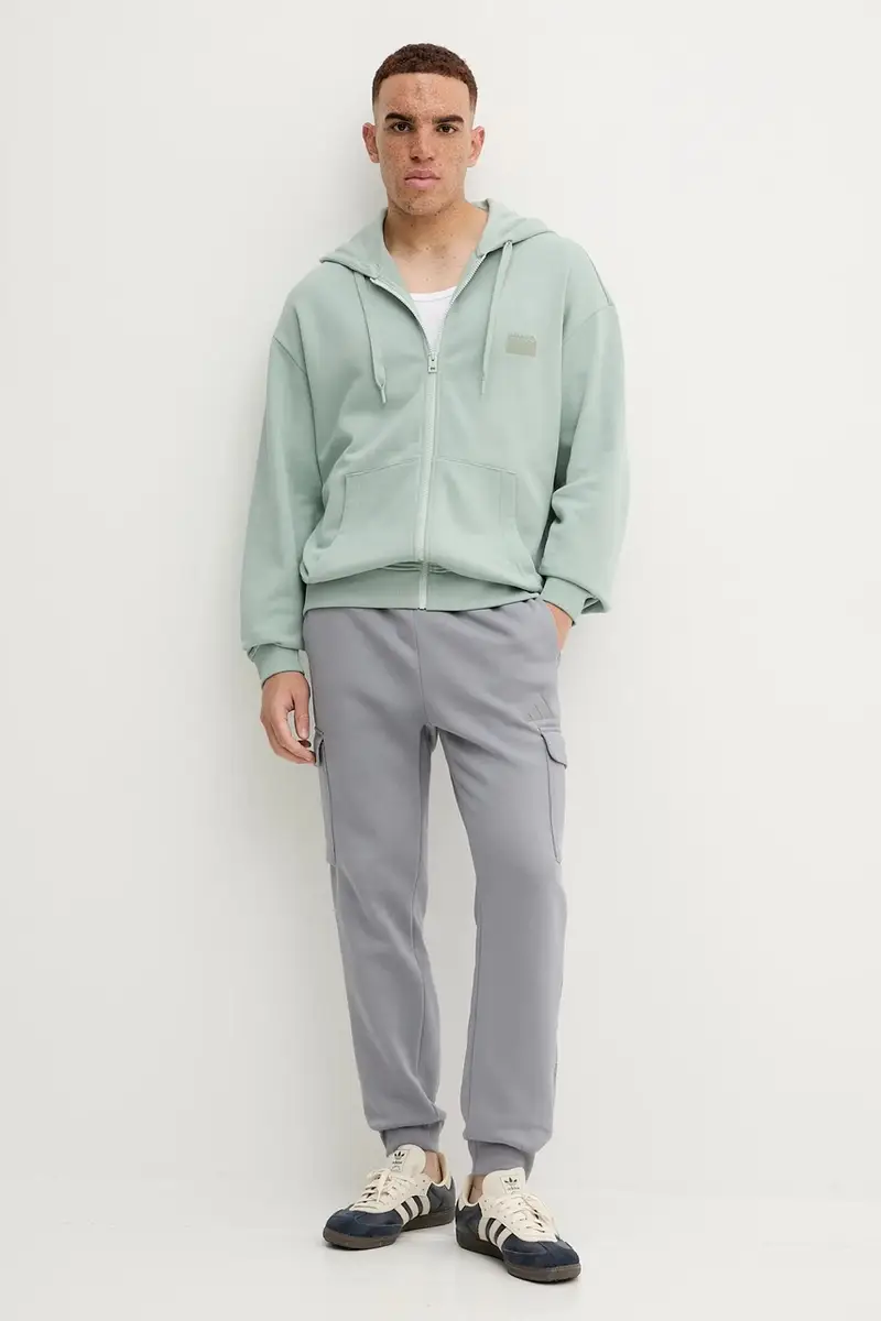 felpa in cotone uomo colore verde con cappuccio 50546874 miniatura 2