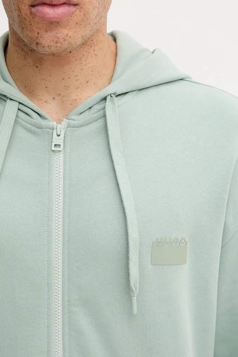 felpa in cotone uomo colore verde con cappuccio 50546874 miniatura 5