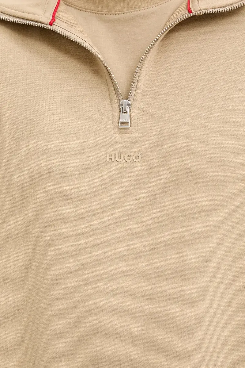 felpa in cotone uomo colore violetto 50525881 Beige miniatura 5