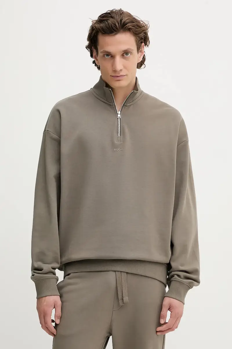 felpa in cotone uomo colore violetto 50525881 Verde