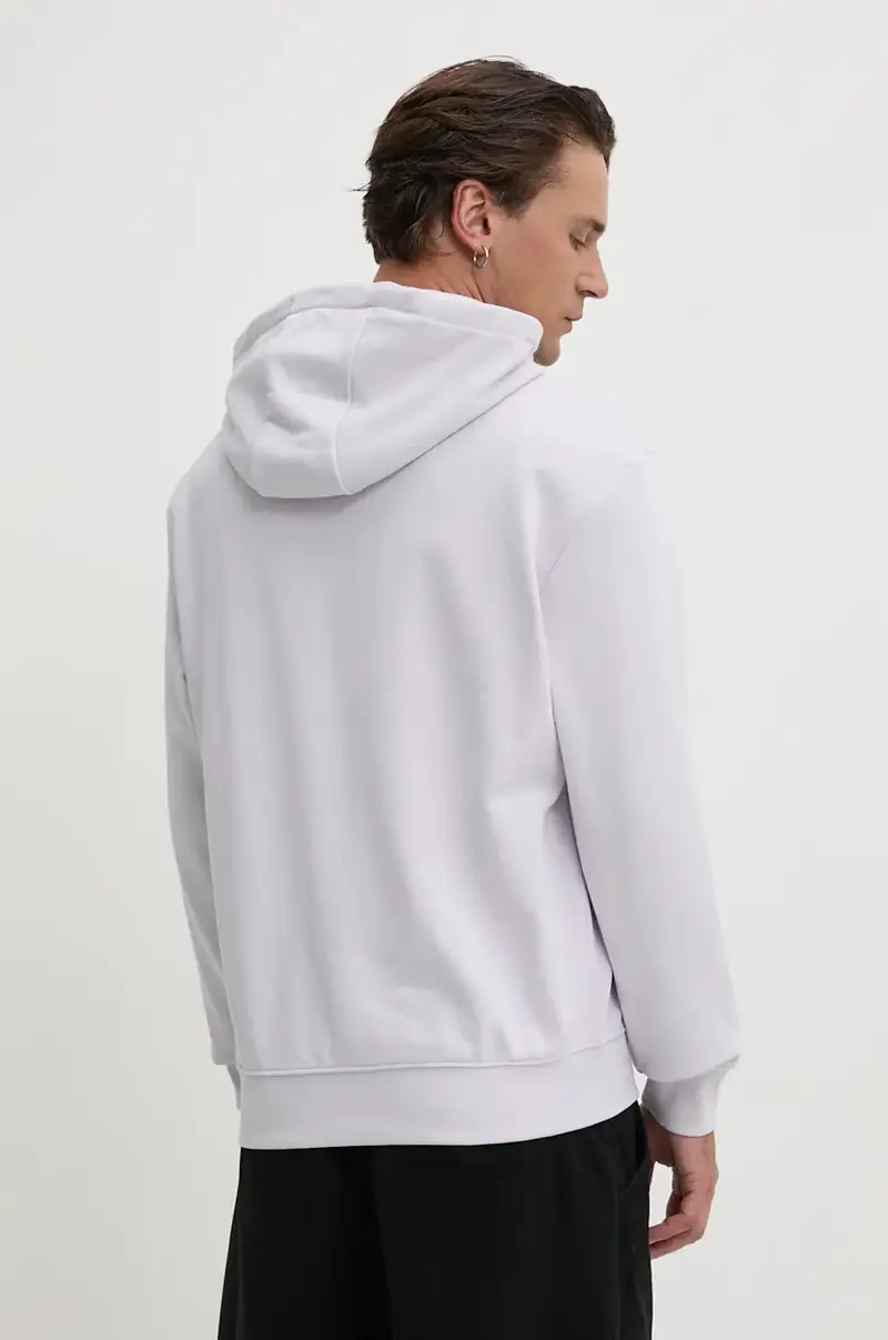 felpa in cotone uomo colore violetto con cappuccio 50486478 miniatura 3