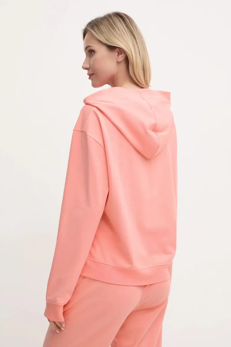 felpa lounge colore arancione con cappuccio 50490594 miniatura 3