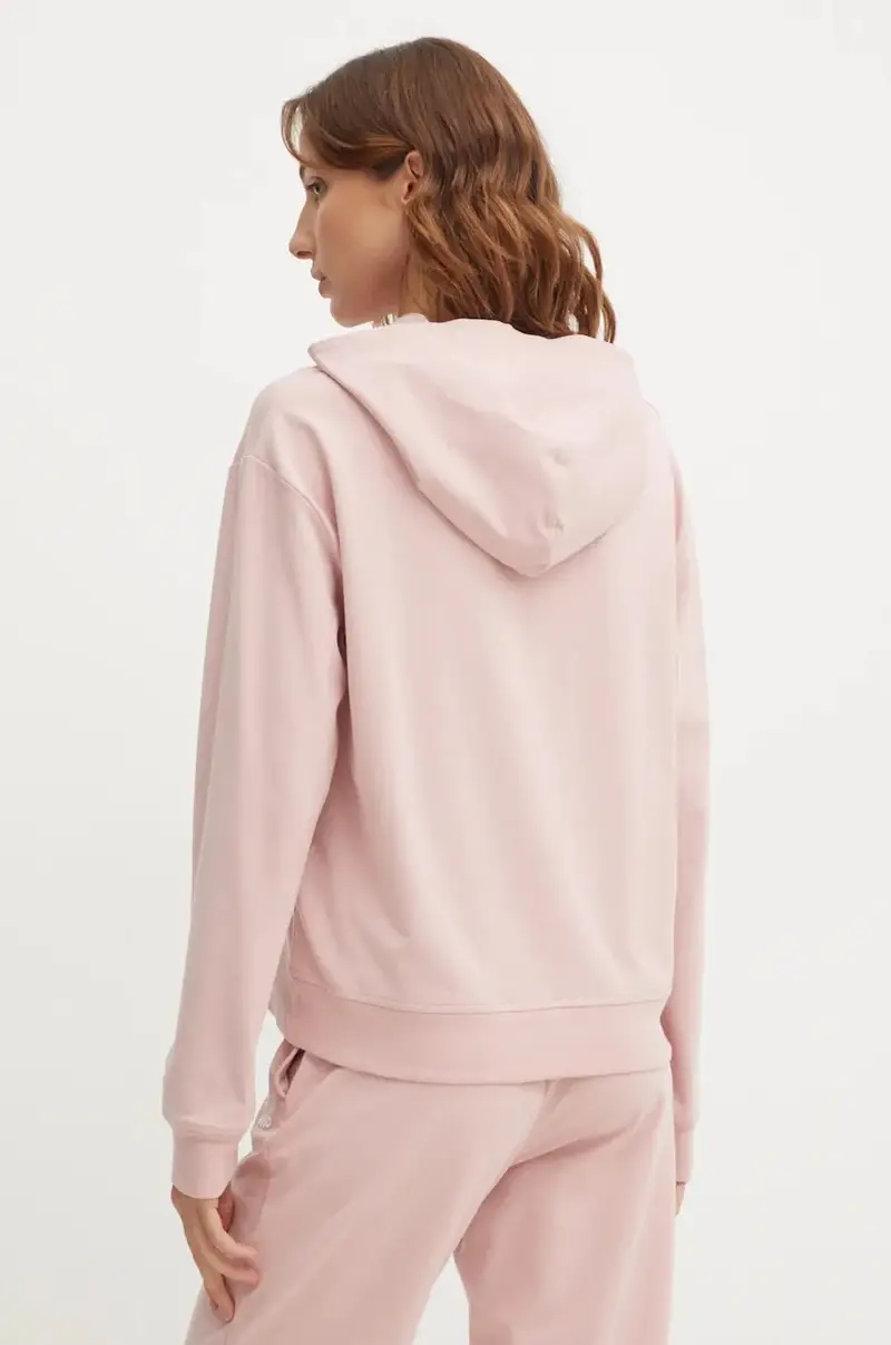 felpa lounge colore rosa con cappuccio 50490594 miniatura 3