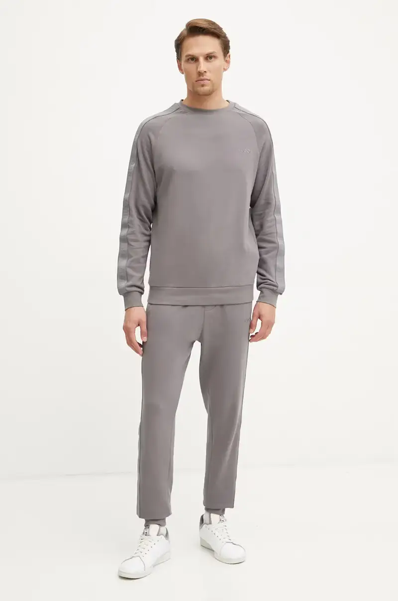 felpa lounge in cotone colore grigio 50520494 miniatura 2