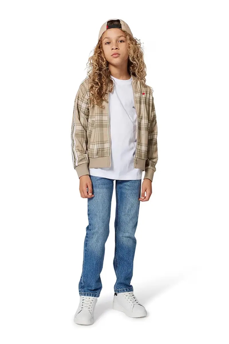 felpa per bambini colore beige G00457