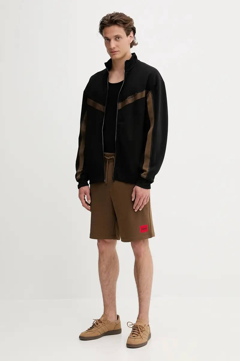 felpa uomo colore nero con applicazione 50542833 miniatura 2