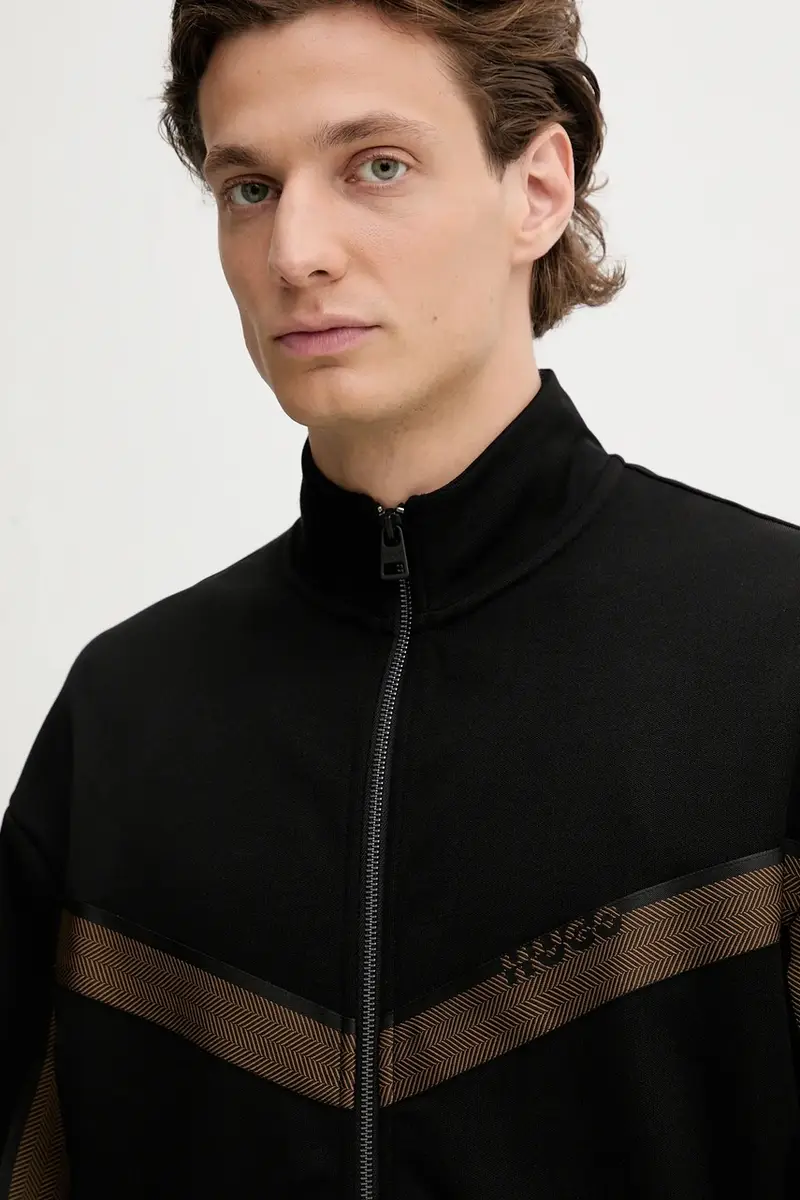 felpa uomo colore nero con applicazione 50542833 miniatura 4