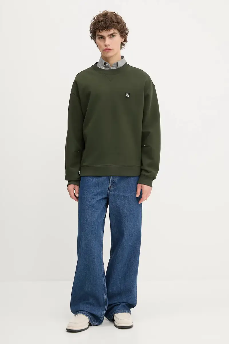 felpa uomo colore verde 50542593 miniatura 2