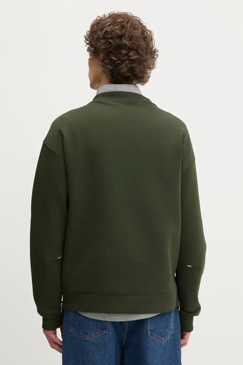 felpa uomo colore verde 50542593 miniatura 3