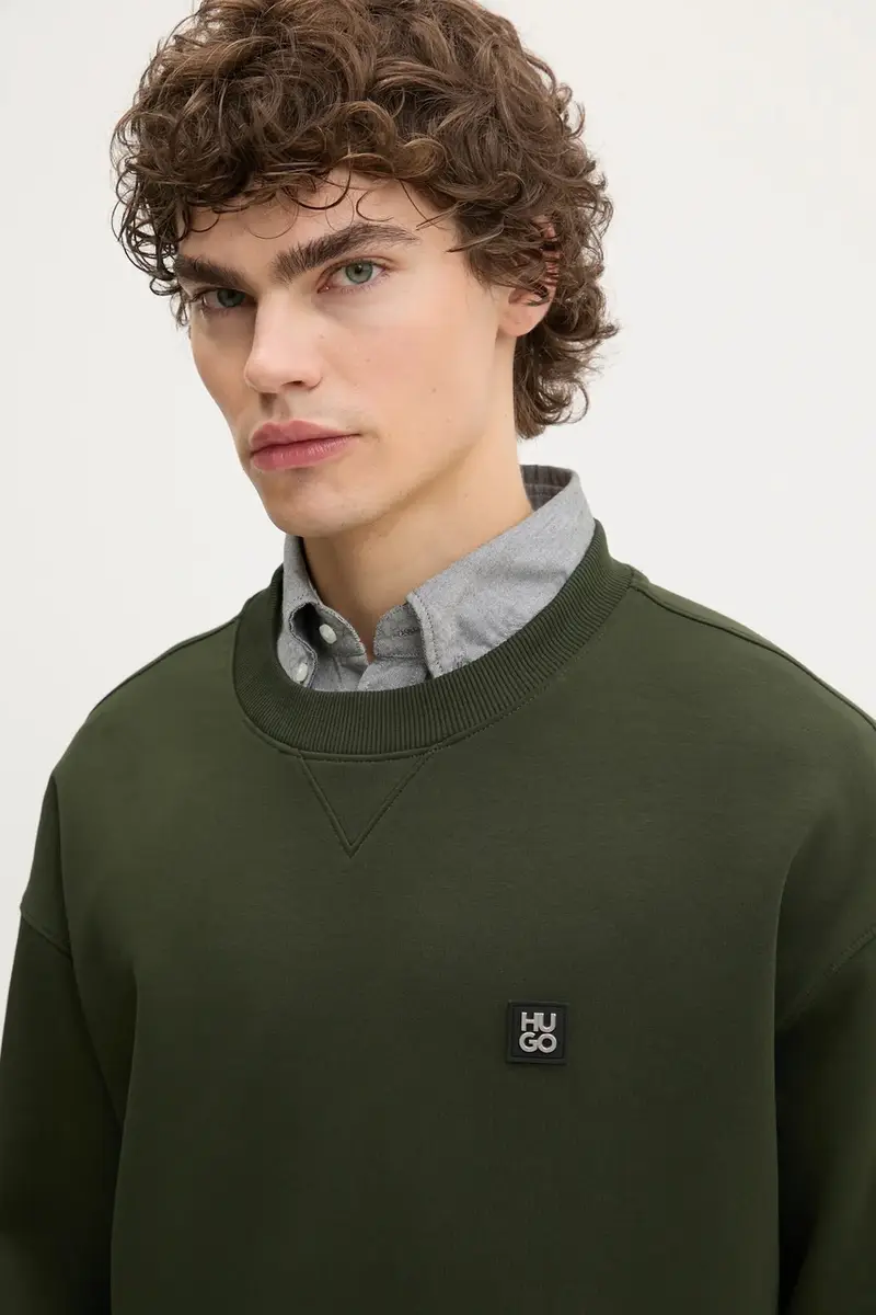 felpa uomo colore verde 50542593 miniatura 4