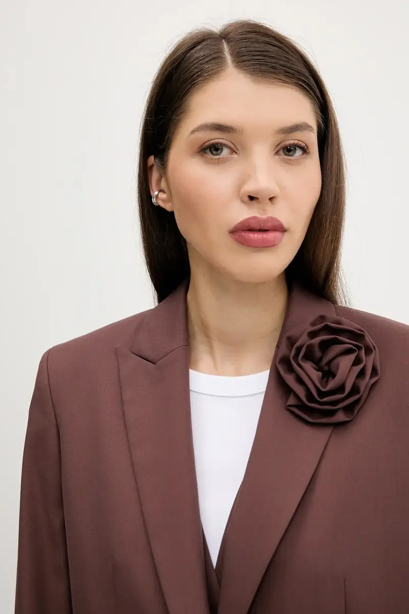 giacca colore marrone 50544133 miniatura 4