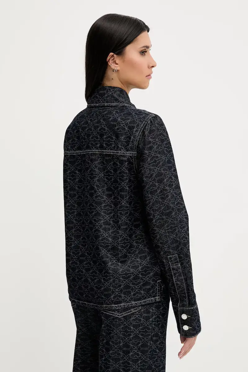 giacca di jeans colore blu navy 50541531 miniatura 3