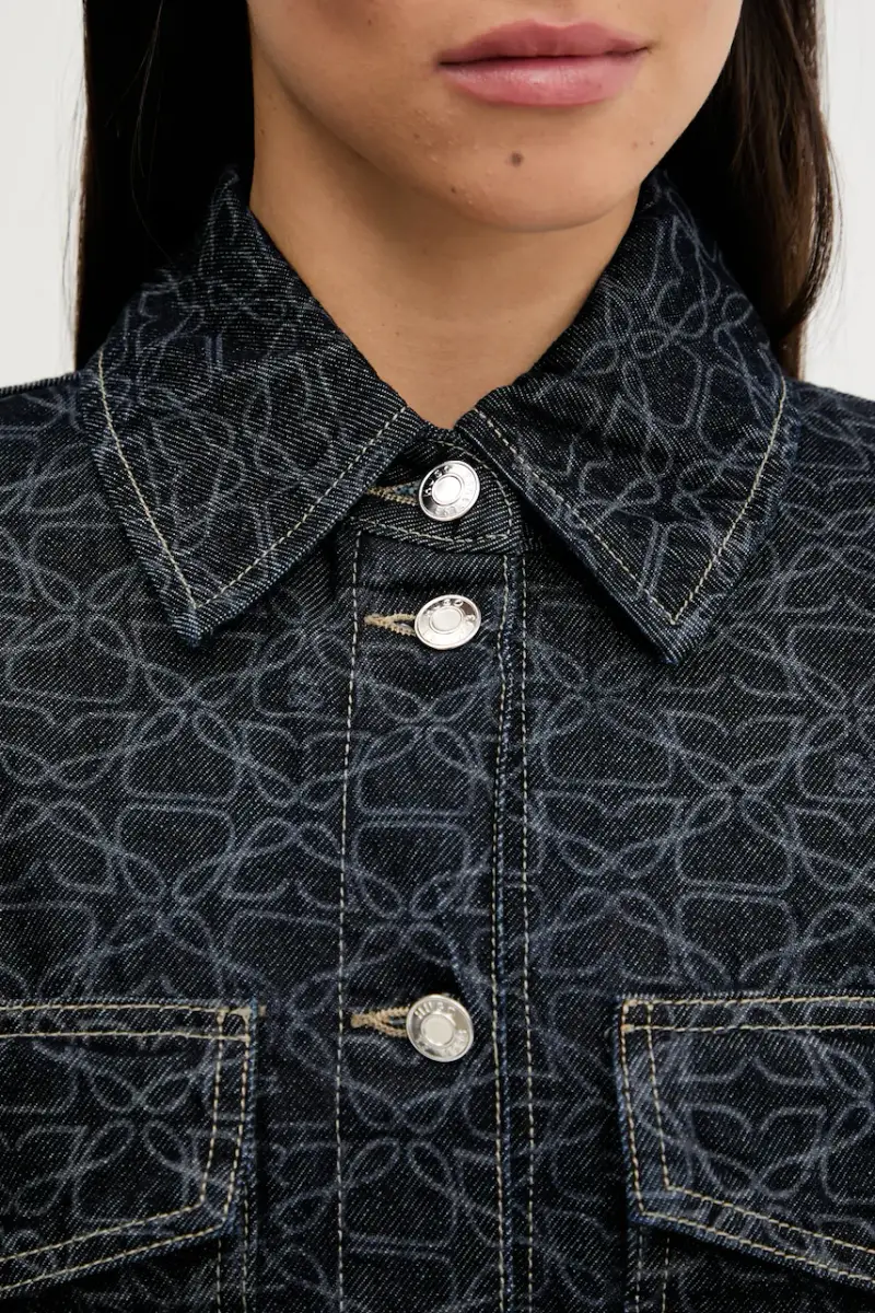 giacca di jeans colore blu navy 50541531 miniatura 5