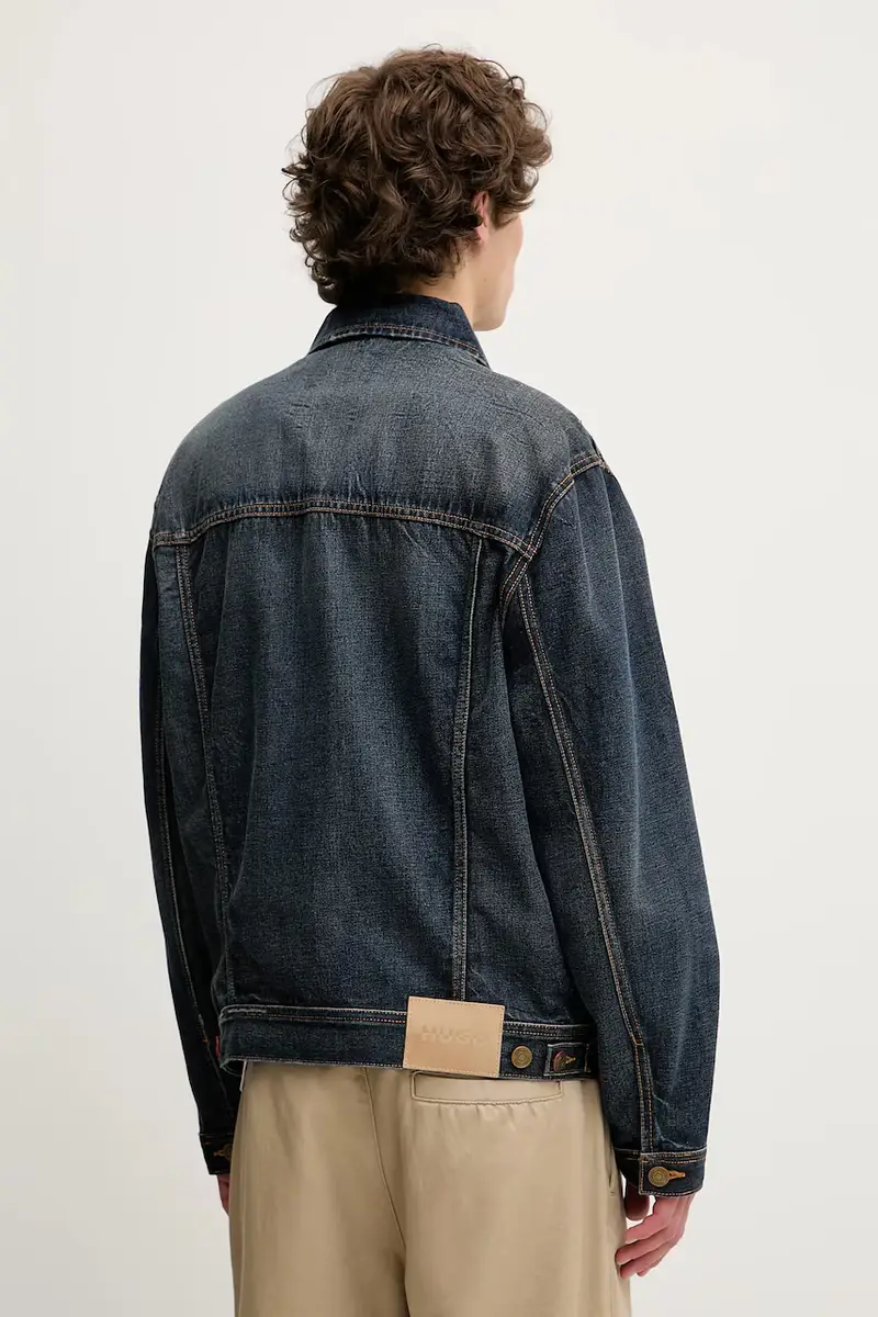 giacca di jeans colore blu navy 50542904 miniatura 3