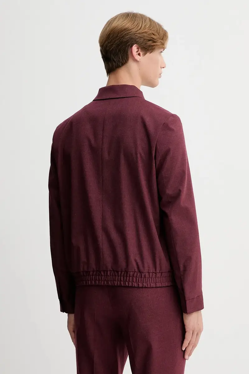 giacca in misto lana colore granata 50547290 miniatura 3