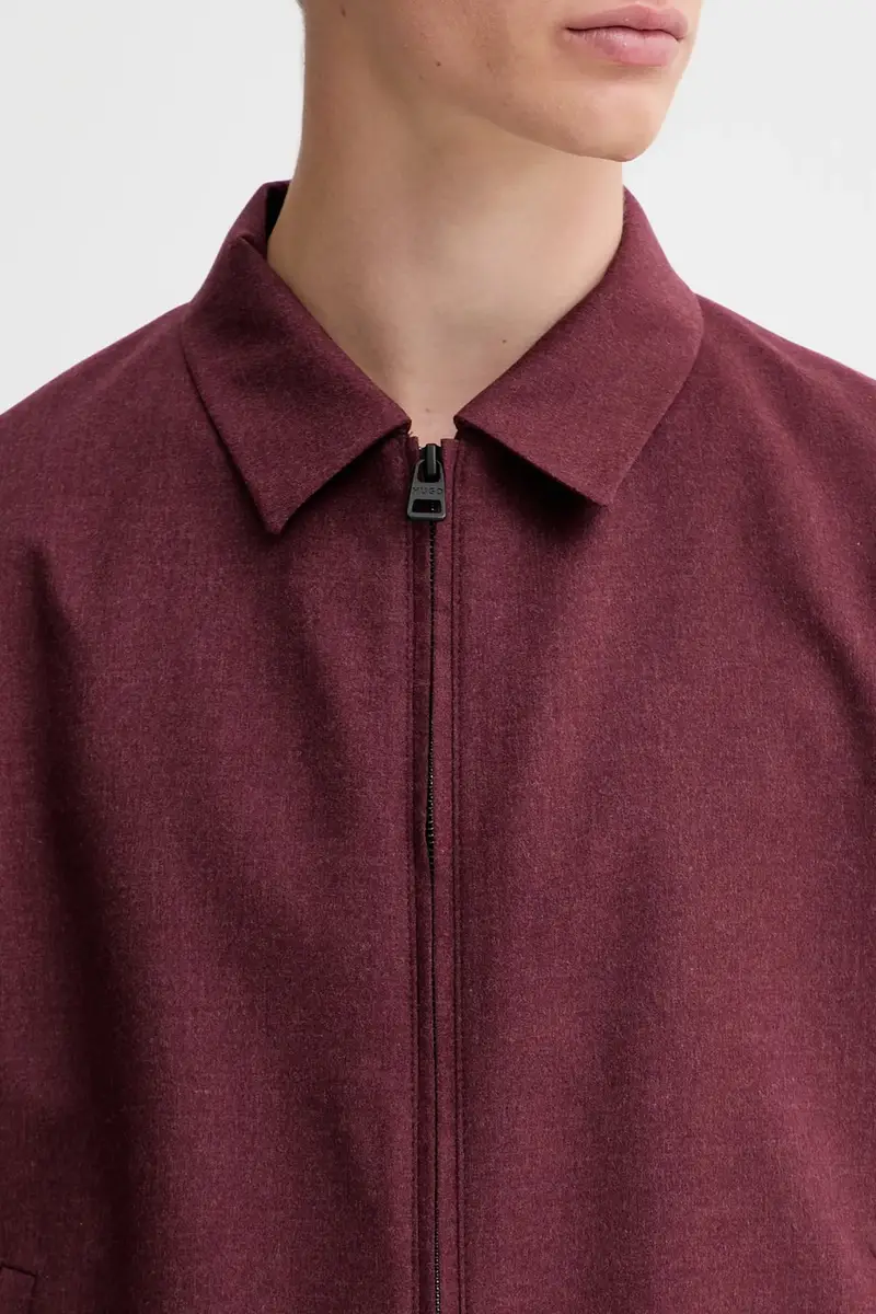 giacca in misto lana colore granata 50547290 miniatura 5