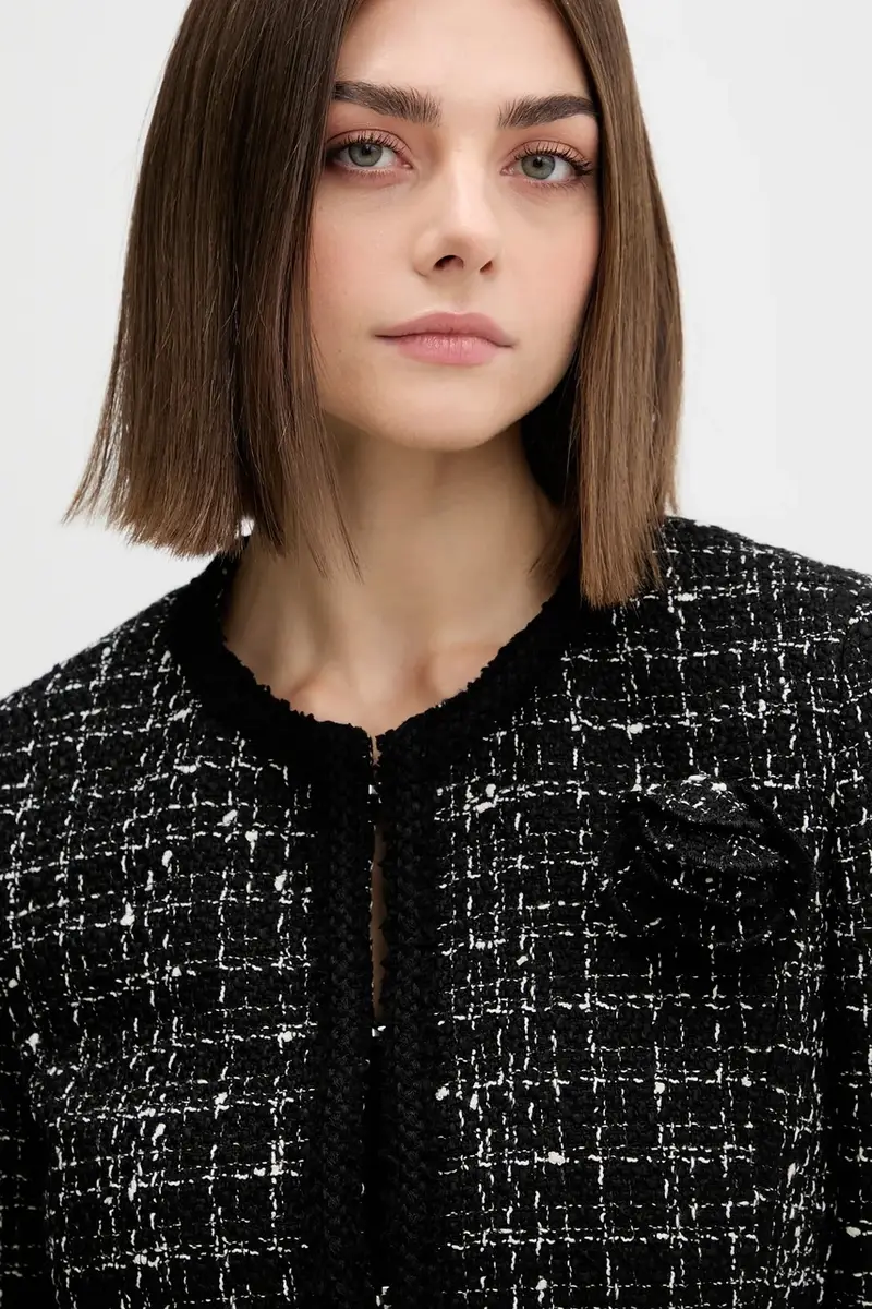 giacca in misto lana colore nero 50547594 miniatura 4