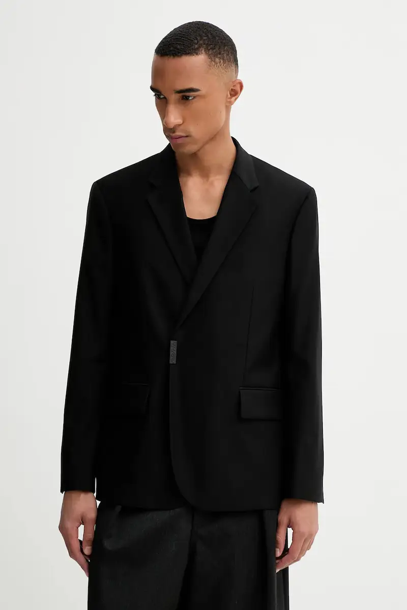 giacca in misto lana Hans254F2X Nero