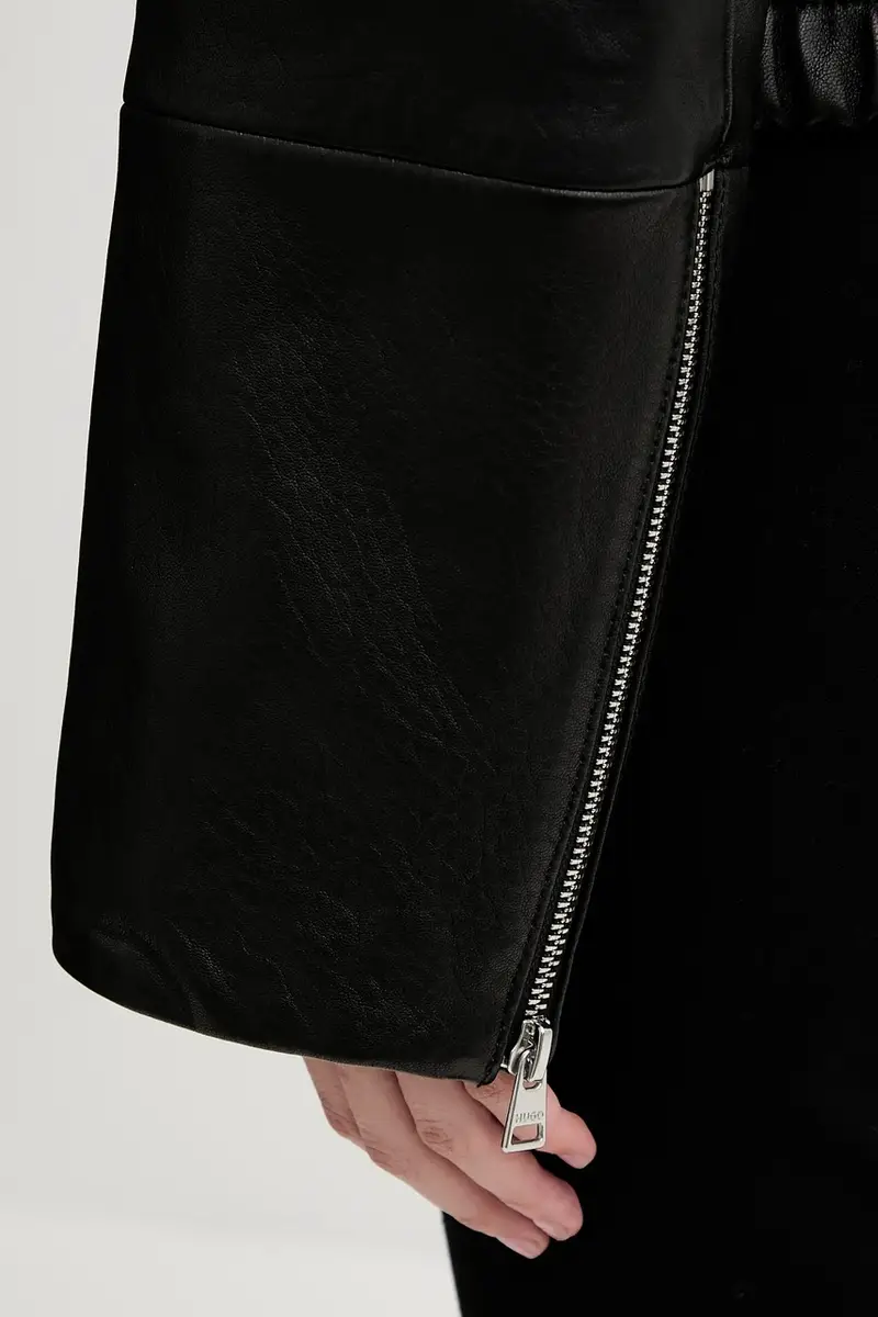 giacca in pelle colore nero 50547184 miniatura 5