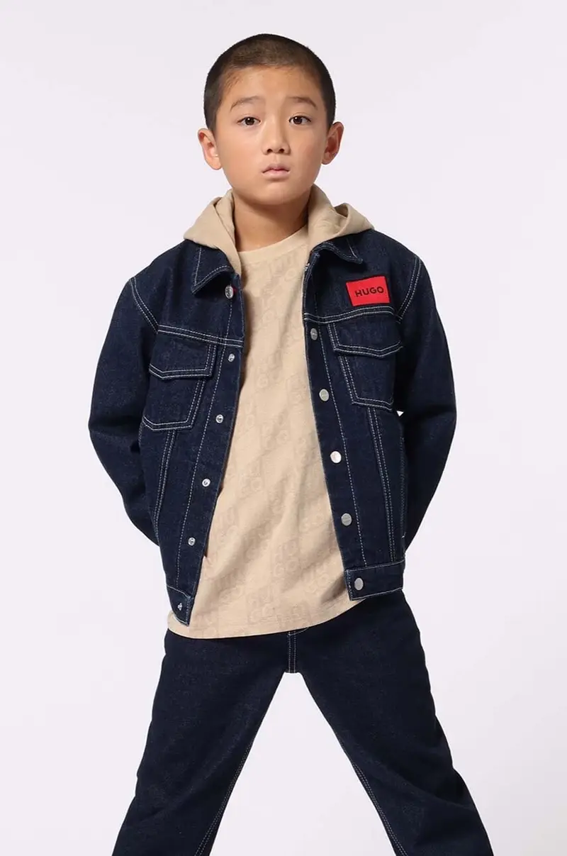 giacca jeans bambino/a colore blu G00158