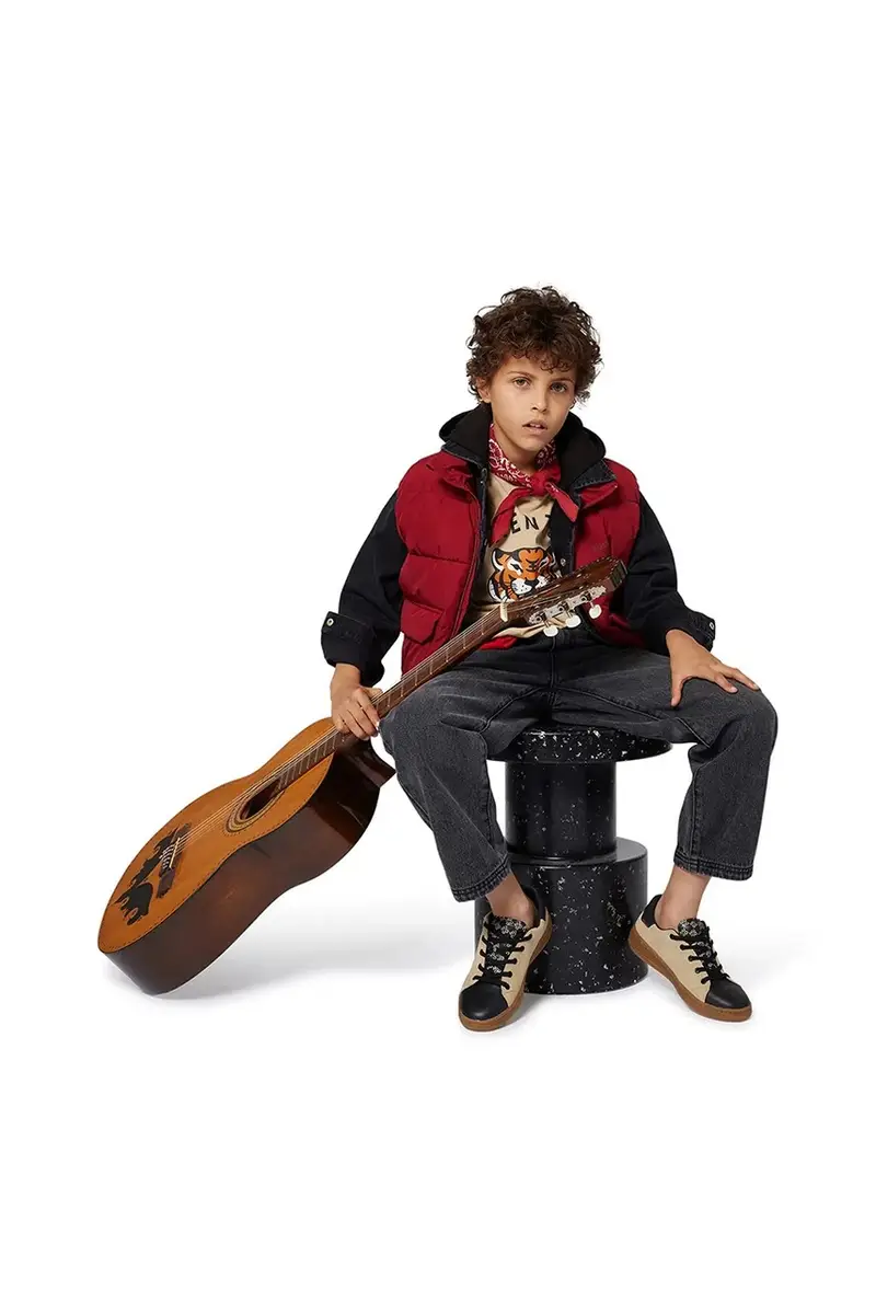 giacca per bambini colore beige G00490 miniatura 4